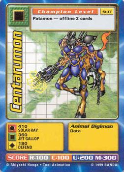 2001 Digimon Battle Series 1 Starter Set #ST-17 Centarumon Front