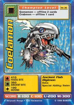 2001 Digimon Battle Series 1 Starter Set #ST-36 Coelamon Front