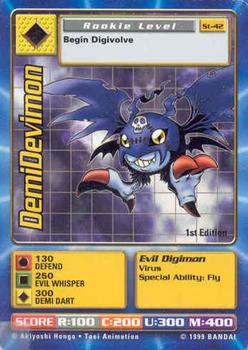 2001 Digimon Battle Series 1 Starter Set #ST-42 DemiDevimon Front