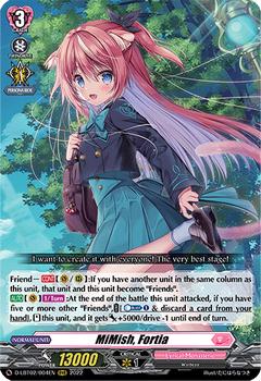 2022 Cardfight!! Vanguard Lyrical Booster Pack 02: Lyrical Monasterio It’s a New School Term! #4 MiMish, Fortia Front