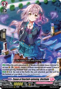 2022 Cardfight!! Vanguard Lyrical Booster Pack 02: Lyrical Monasterio It’s a New School Term! #5 Canon of Overlaid-spinning, Dietlinde Front