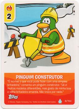 2013 Topps Club Penguin Desafio Ninja #9/154 Pinguim Construtor Front