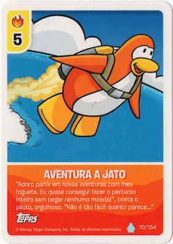 2013 Topps Club Penguin Desafio Ninja #10/154 Aventura a Jato Front