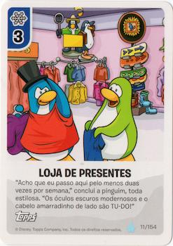 2013 Topps Club Penguin Desafio Ninja #11/154 Loja de Presentes Front