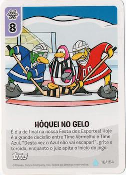 2013 Topps Club Penguin Desafio Ninja #16/154 Hóquei no Gelo Front