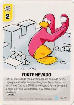 2013 Topps Club Penguin Desafio Ninja #19/154 Forte Nevado Front