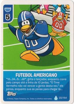2013 Topps Club Penguin Desafio Ninja #22/154 Futebol Americano Front