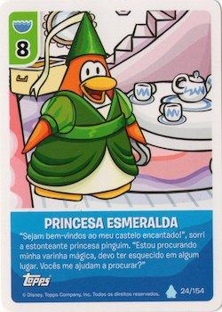 2013 Topps Club Penguin Desafio Ninja #24/154 Princesa Esmeraldo Front