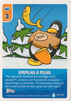 2013 Topps Club Penguin Desafio Ninja #25/154 Empilha a Pilha Front