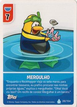 2013 Topps Club Penguin Desafio Ninja #29/154 Mergulho Front
