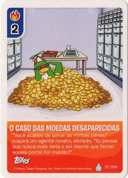 2013 Topps Club Penguin Desafio Ninja #31/154 O caso das moedas desaparecidas Front