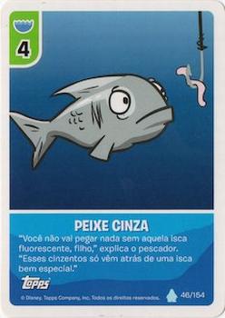 2013 Topps Club Penguin Desafio Ninja #46/154 Peixe Cinza Front
