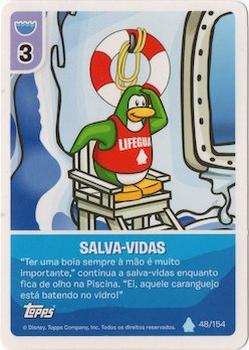 2013 Topps Club Penguin Desafio Ninja #48/154 Salva-Vidas Front