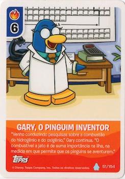 2013 Topps Club Penguin Desafio Ninja #51/154 Gary, O Pinguin Inventor Front