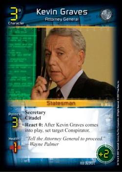 2007 24 TCG 1st Edition #26 Kevin Graves, Attorney General Front