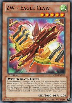 2013 Yu-Gi-Oh! V for Victory English 1st Edition - Power-Up Pack #YS13-ENV03 ZW - Eagle Claw Front