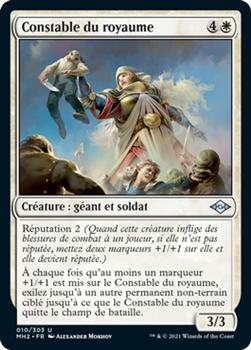 2021 Magic The Gathering Modern Horizons 2 (French) #10 Constable du royaume Front