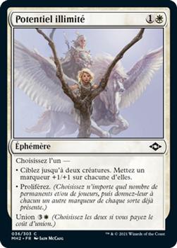 2021 Magic The Gathering Modern Horizons 2 (French) #36 Potentiel illimité Front