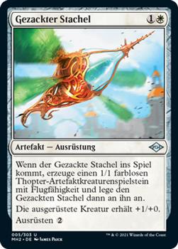 2021 Magic The Gathering Modern Horizons 2 (German) #5 Gezackter Stachel Front