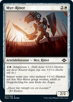 2021 Magic The Gathering Modern Horizons 2 (German) #17 Myr-Ritter Front