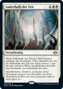 2021 Magic The Gathering Modern Horizons 2 (German) #23 Außerhalb der Zeit Front