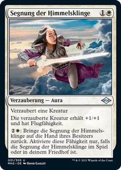 2021 Magic The Gathering Modern Horizons 2 (German) #31 Segnung der Himmelsklinge Front