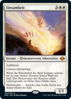 2021 Magic The Gathering Modern Horizons 2 (German) #32 Einsamkeit Front