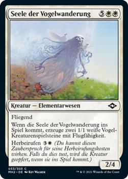 2021 Magic The Gathering Modern Horizons 2 (German) #33 Seele der Vogelwanderung Front