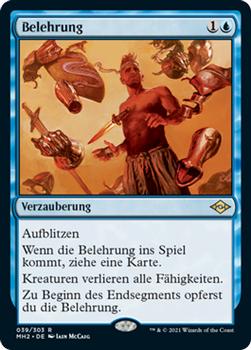 2021 Magic The Gathering Modern Horizons 2 (German) #39 Belehrung Front