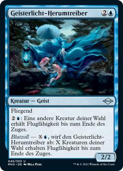 2021 Magic The Gathering Modern Horizons 2 (German) #45 Geisterlicht-Herumtreiber Front