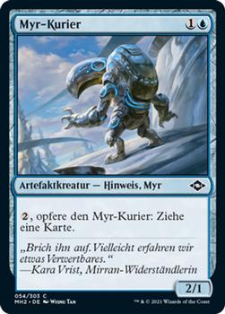2021 Magic The Gathering Modern Horizons 2 (German) #54 Myr-Kurier Front