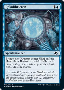 2021 Magic The Gathering Modern Horizons 2 (German) #57 Rekalibrieren Front