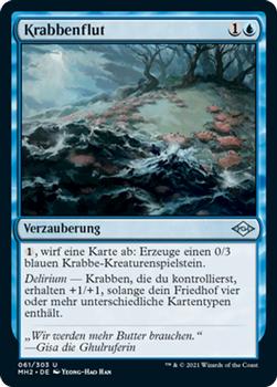 2021 Magic The Gathering Modern Horizons 2 (German) #61 Krabbenflut Front