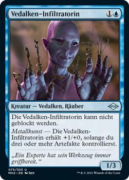 2021 Magic The Gathering Modern Horizons 2 (German) #73 Vedalken-Infiltratorin Front