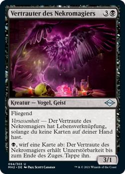 2021 Magic The Gathering Modern Horizons 2 (German) #94 Vertrauter des Nekromagiers Front