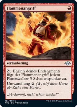 2021 Magic The Gathering Modern Horizons 2 (German) #124 Flammenangriff Front