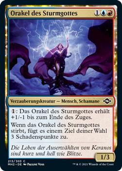 2021 Magic The Gathering Modern Horizons 2 (German) #213 Orakel des Sturmgottes Front