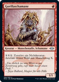 2021 Magic The Gathering Modern Horizons 2 (German) #280 Gorillaschamane Front