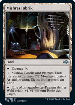2021 Magic The Gathering Modern Horizons 2 (German) #302 Mishras Fabrik Front