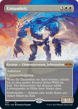 2021 Magic The Gathering Modern Horizons 2 (German) #307 Einsamkeit Front