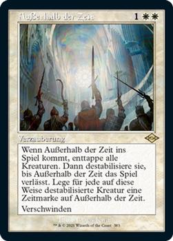 2021 Magic The Gathering Modern Horizons 2 (German) #383 Außerhalb der Zeit Front