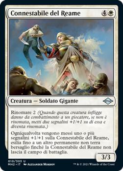 2021 Magic The Gathering Modern Horizons 2 (Italian) #10 Connestabile del Reame Front