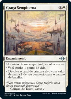 2021 Magic The Gathering Modern Horizons 2 (Portuguese) #1 Graça Sempiterna Front