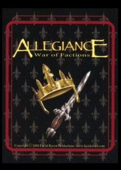 2004 Allegiance CCG War of Factions 1Ed #NNO Judge Back
