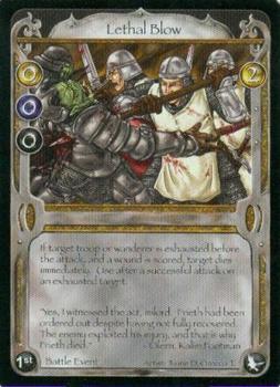 2004 Allegiance CCG War of Factions 1Ed #NNO Lethal Blow Front