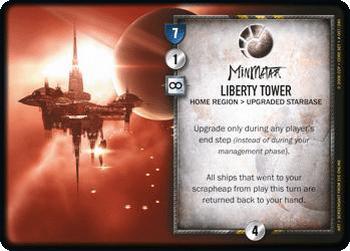 2007 Eve: The Second Genesis Core Set CCG #7 Liberty Tower Front