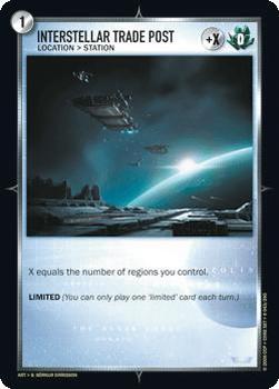 2007 Eve: The Second Genesis Core Set CCG #43 Interstellar Trade Post Front