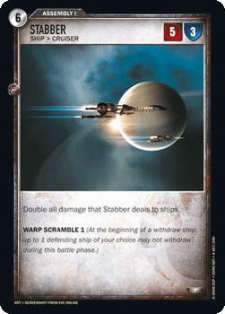 2007 Eve: The Second Genesis Core Set CCG #167 Stabber Front