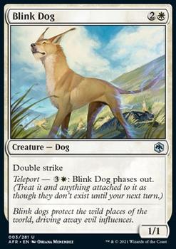 2021 Magic The Gathering Adventures in the Forgotten Realms #3 Blink Dog Front