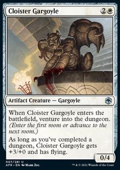 2021 Magic The Gathering Adventures in the Forgotten Realms #7 Cloister Gargoyle Front
